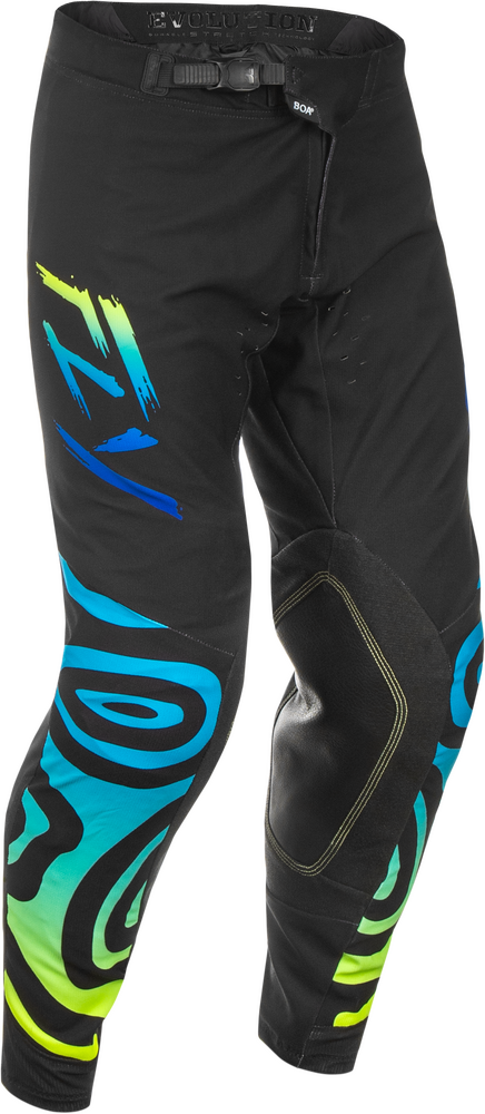FLY Racing 2025 Evolution DST Zen Pant Black/Blue/Yellow