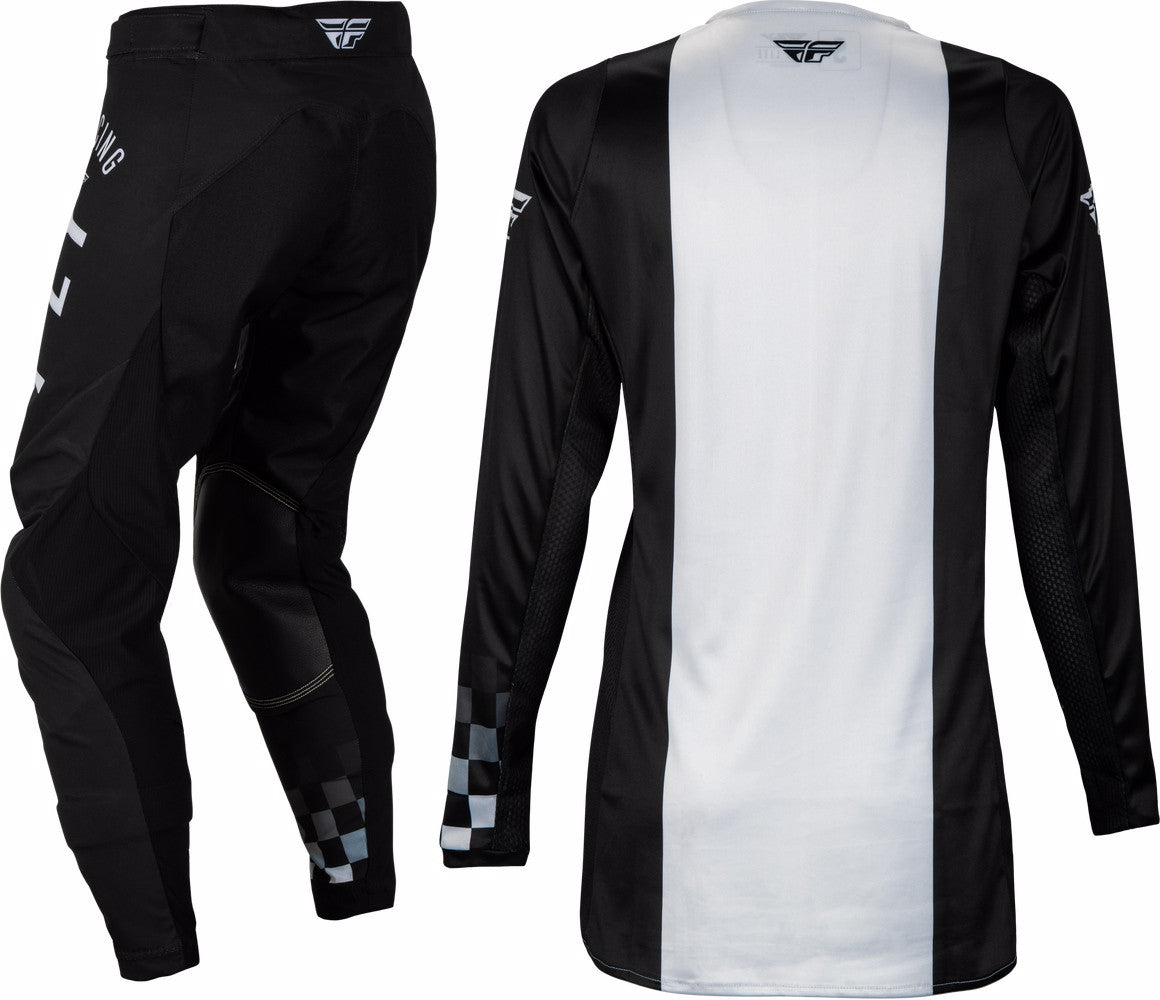 FLY Racing 2025 Womens Lite Jersey Pant Combo Black/Light Grey