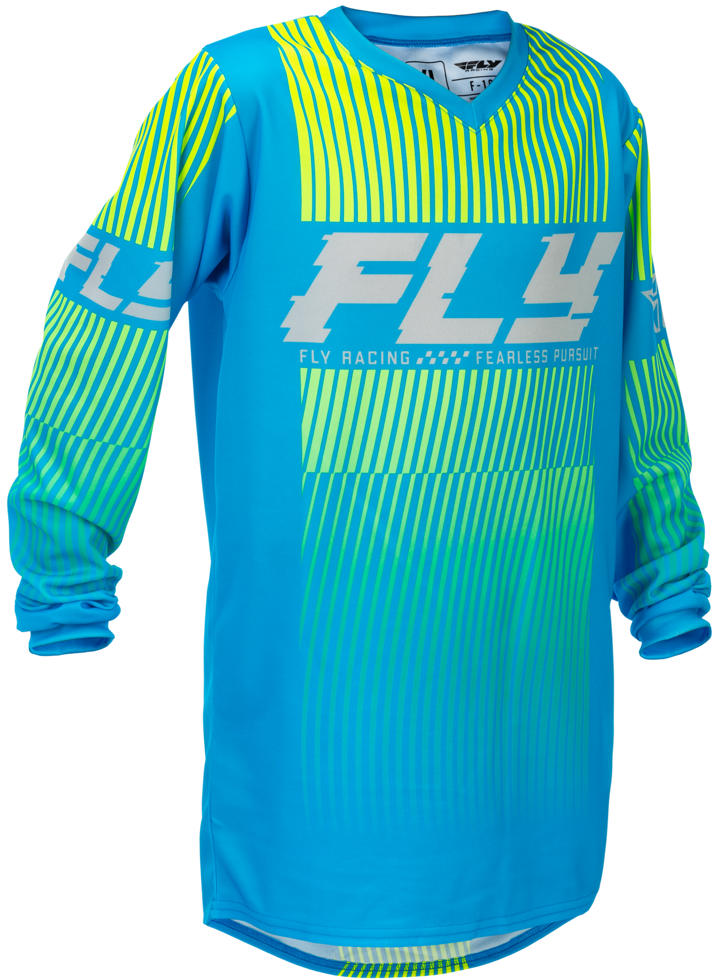 FLY Racing 2026 Youth F-16 Jersey Blue/Hi-Vis
