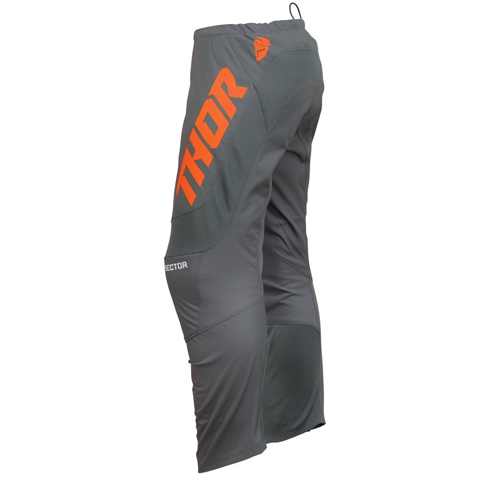 Thor 2024 Youth Sector Checker Pant - Charcoal/Orange