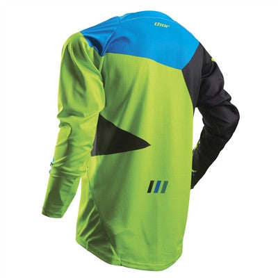 Thor 2017 Fuse Pinin Jersey - Black/Lime