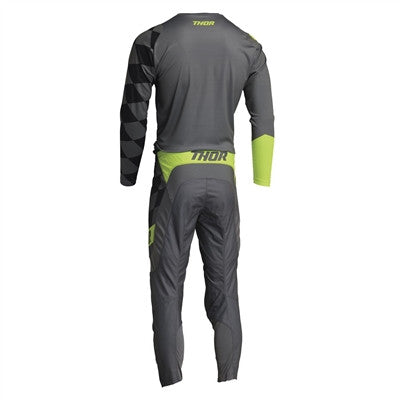 Thor Youth Sector Birdrock Jersey and Pant Combo Grey/Acid