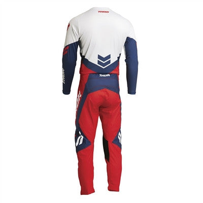 Thor Youth Sector Chev Jersey and Pant Combo Red/Navy