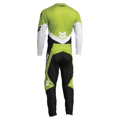 Thor Youth Sector Chev Jersey and Pant Combo Black/Green