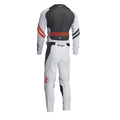 Thor Youth Pulse Cube Jersey and Pant Combo Grey/Orange