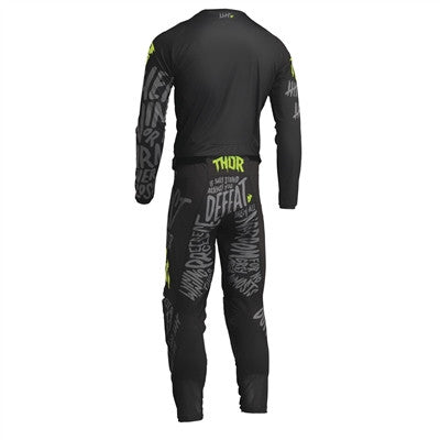 Thor Youth Pulse Counting Sheep Jersey and Pant Combo Charcoal/Acid