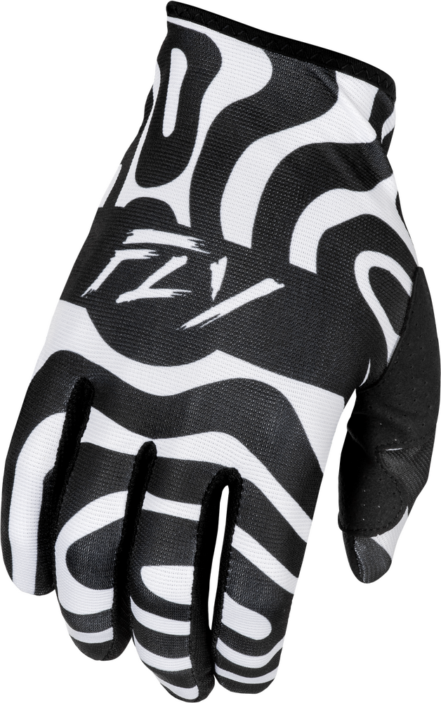 FLY Racing 2025 Youth Lite Abyss Gloves White/Black