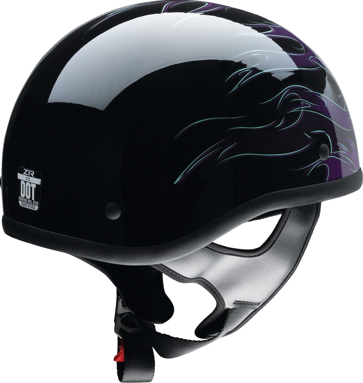 Z1R CC Beanie Hellfire Half Helmet Purple