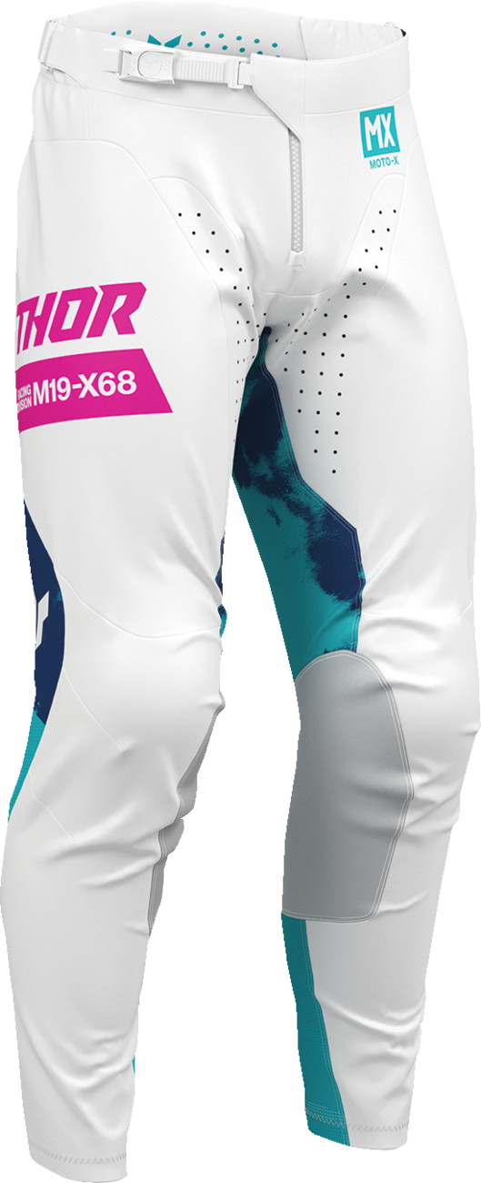 Thor 2026 Launchmode Bleach White/Aqua Jersey Pant Combo