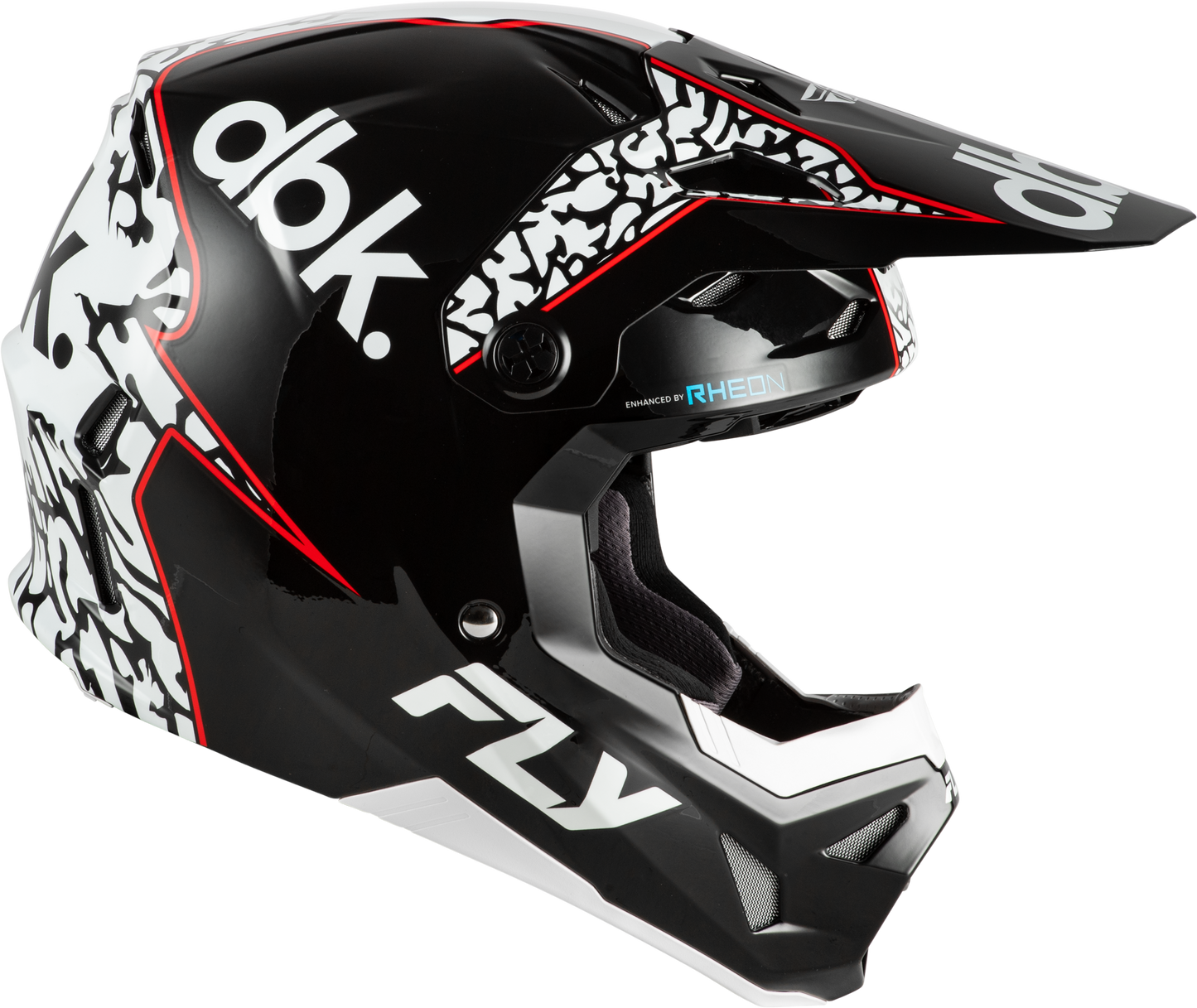 FLY Racing 2026 Formula CP DBK Helmet Black/White/Red