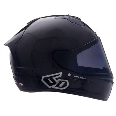 6D ATS-1R Solid Full Face Helmet - Gloss Black