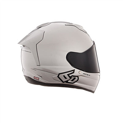 6D ATS-1R Solid Full Face Helmet - Gloss Silver