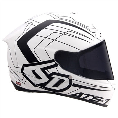6D ATS-1R Aero Full Face Helmet - Matte White