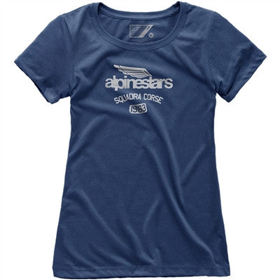 Alpinestars Womens Winged Team Tee - Navy