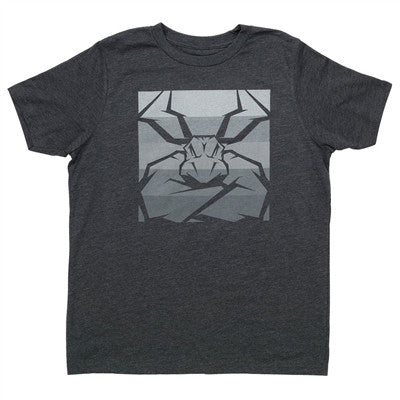 Moose Racing Youth Agroid Variance Tee - Charcoal