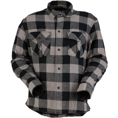 Z1R 2020 The Duke Flannel Moto Shirt - Black/Grey