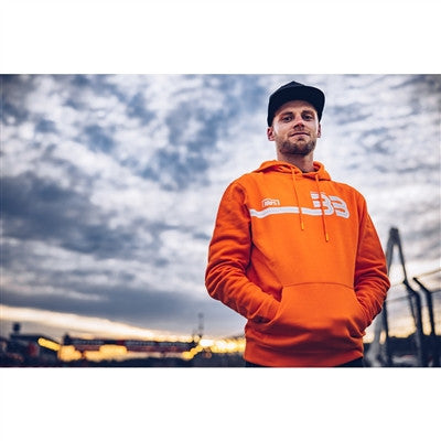 100% BB33 Pullover Kangaroo Pocket Hoodie - Orange