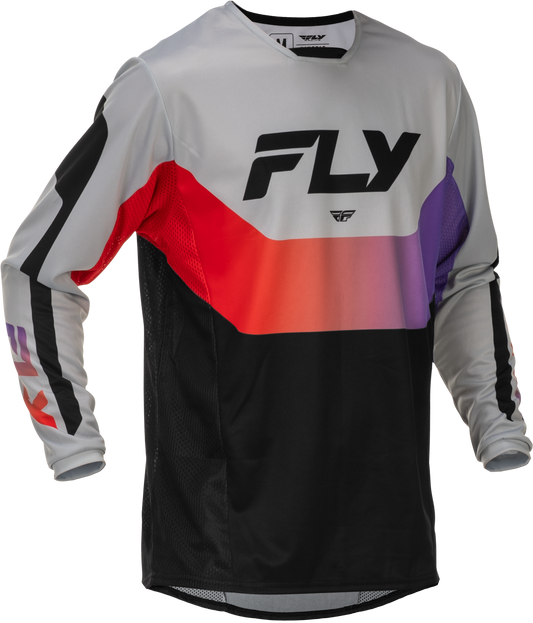FLY Racing 2026 Kinetic Jersey Grey/Red/Purple/Black