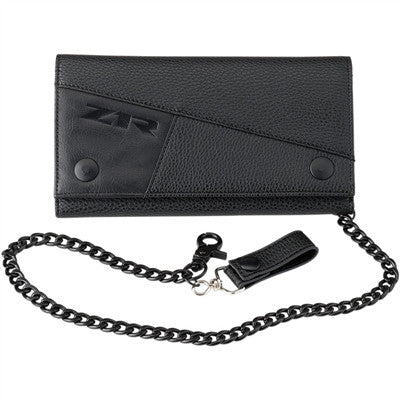 Z1R Large Leather Wallet - Black