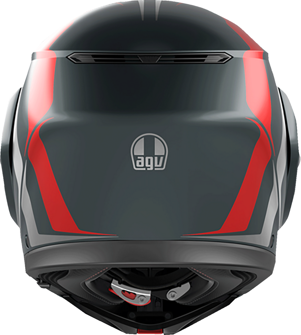 AGV Streetmodular Modular Helmet Resia Matte Gray/Silver/Red