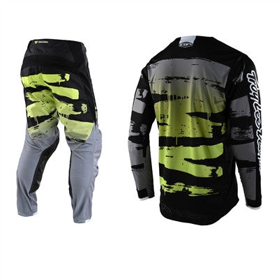Troy Lee Designs 2022 Youth GP Brushed Black/Glo Green Jersey Pant Combo