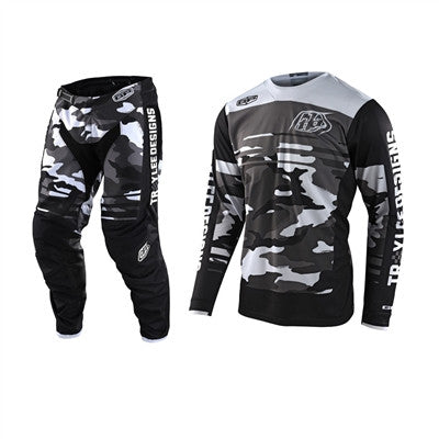 Troy Lee Designs 2022 Youth GP Formula Camo Black/Gray Jersey Pant Combo