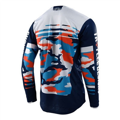 Troy Lee Designs 2022 Youth GP Jersey - Formula Camo Navy/Orange