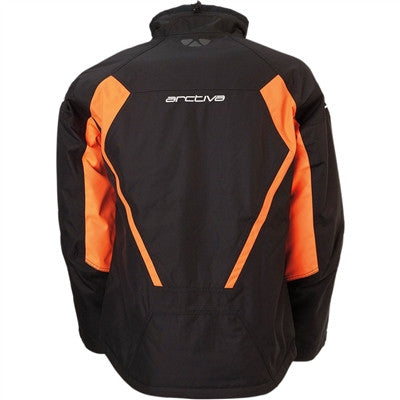 Arctiva Pivot 3 Insulated Snow Jacket - Black/Orange