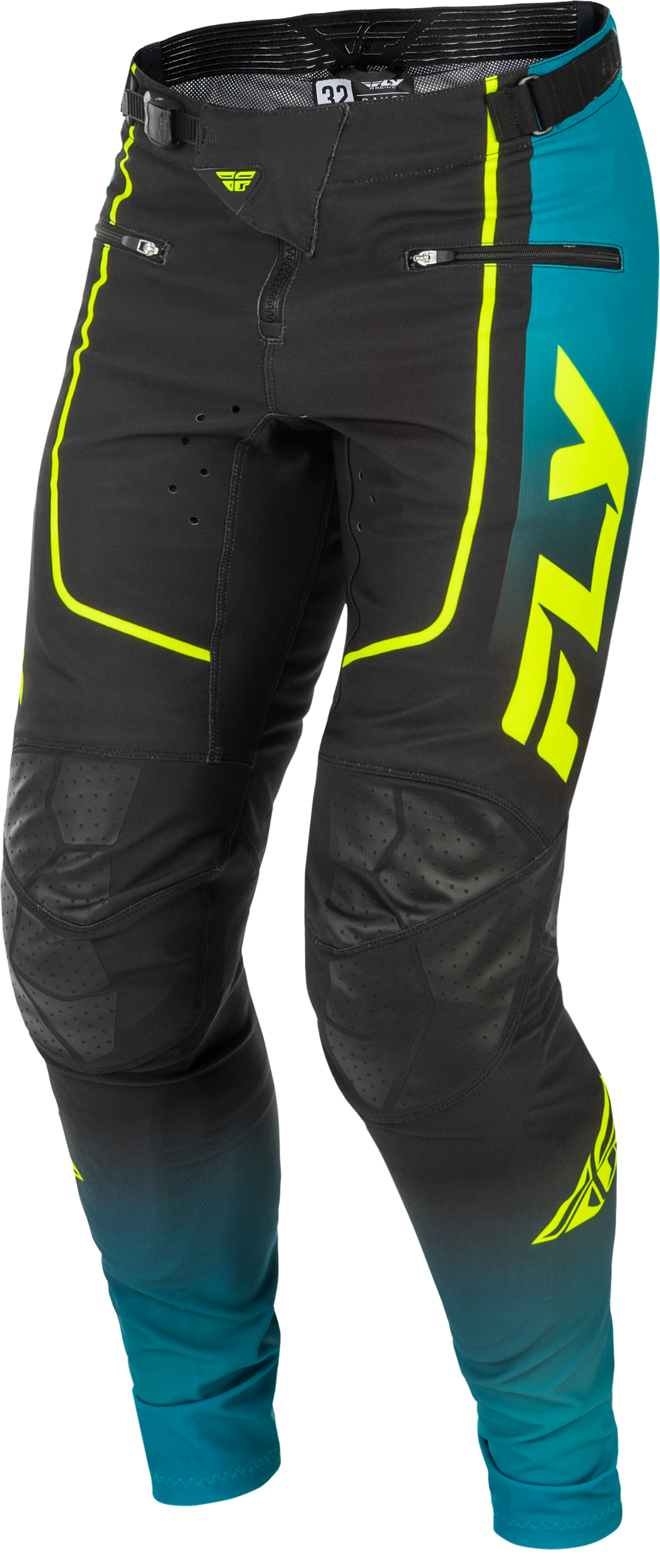 FLY Racing 2026 Youth Rayce Bicycle Teal/Black/Lime Jersey Pant Combo