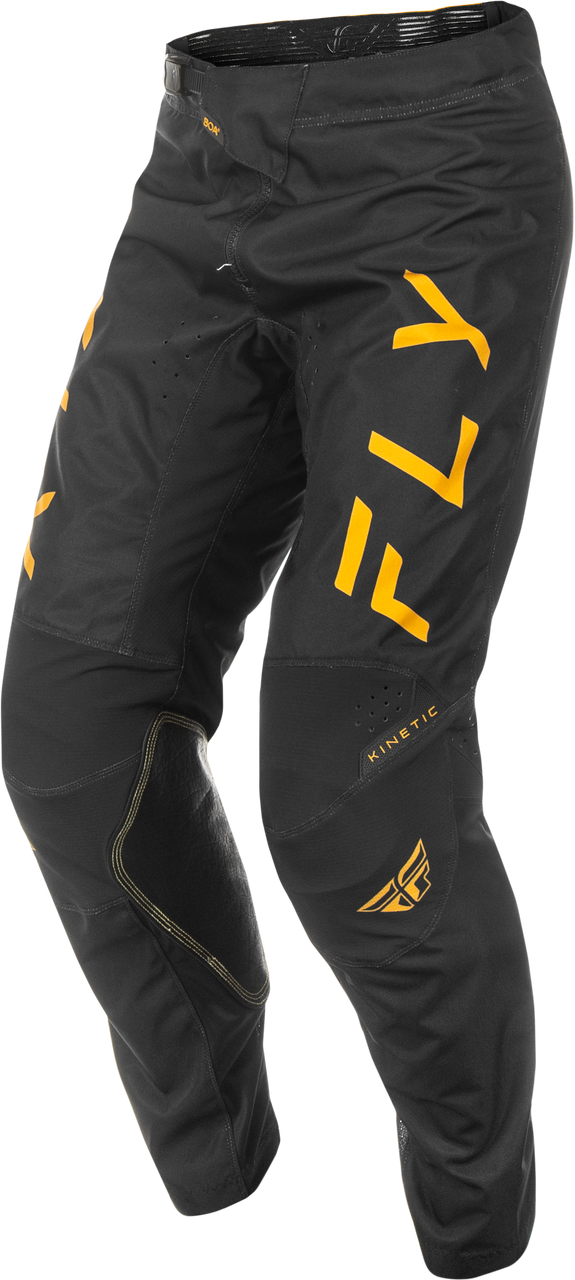 FLY Racing 2025 Kinetic Center Pant Black/Gold