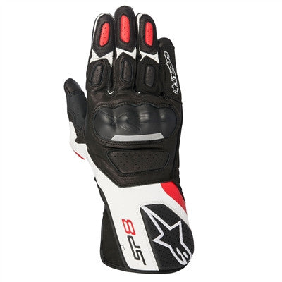 Alpinestars 2019 SP-8 V2 Leather Gloves - Black White Red