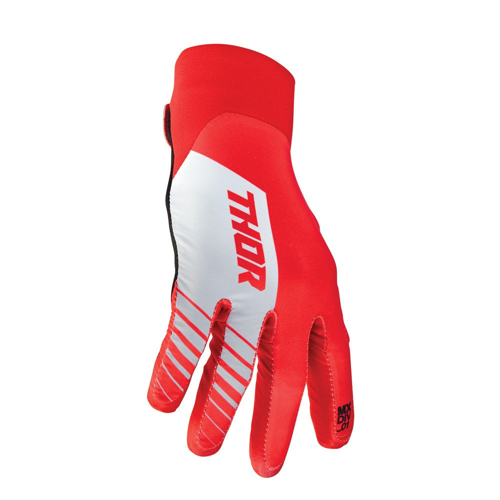 Thor 2024 Agile Analog Gloves - Red/White