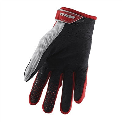 Thor 2021 Youth Spectrum Gloves - Red/Grey