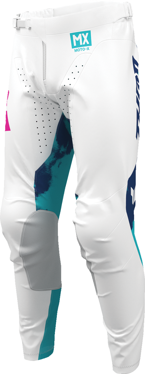 Thor 2026 Launchmode Bleach White/Aqua Jersey Pant Combo