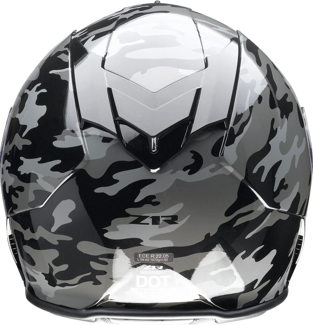 Z1R Warrant Camo Full Face Helmet Black/Gray