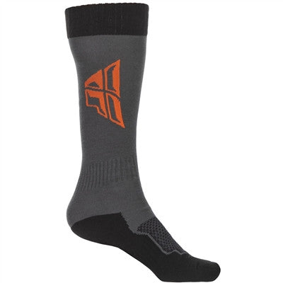 FLY Racing 2021 MX Thick Socks - Grey/Black/Orange