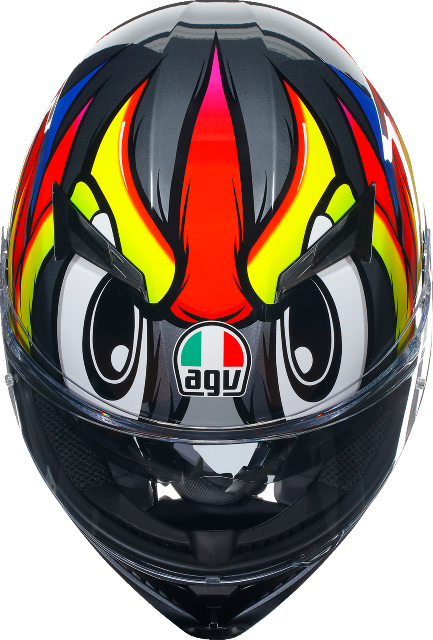 AGV K3 Helmet Birdy 2.0 Gray/Yellow/Red