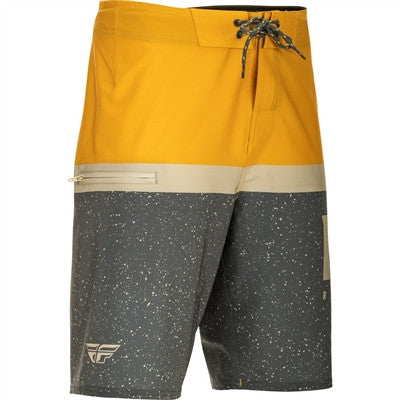 FLY Racing Boardshorts - Mustard/Grey