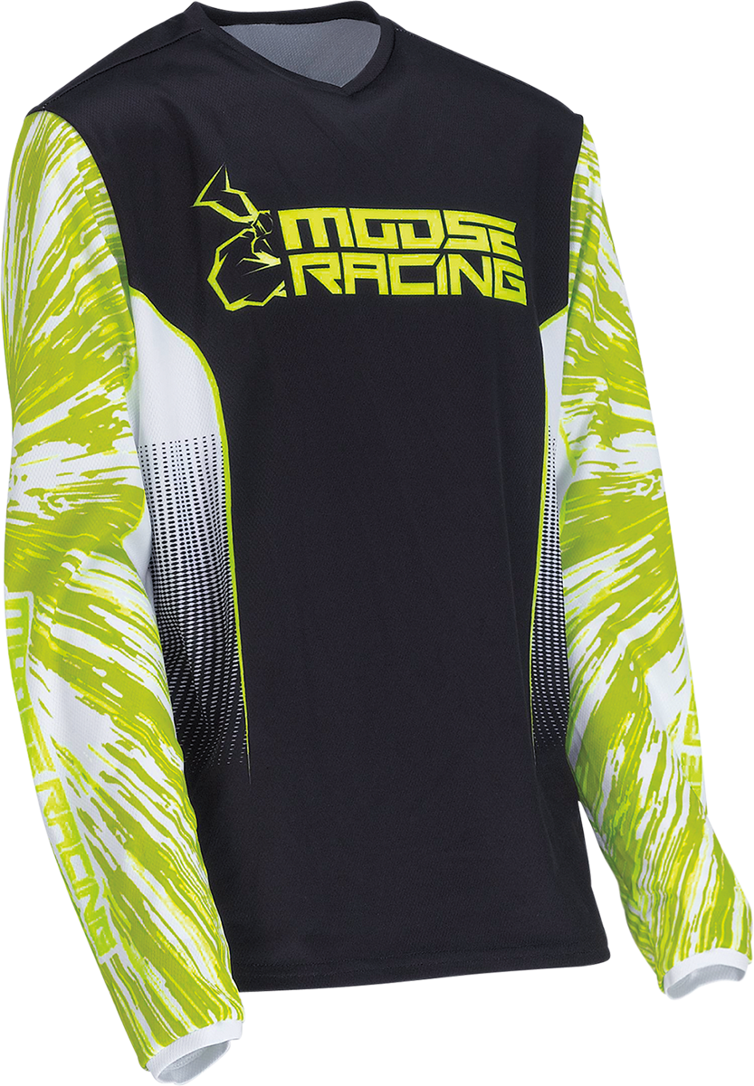 Moose Racing Youth Agroid Jersey Hi-Viz/Black