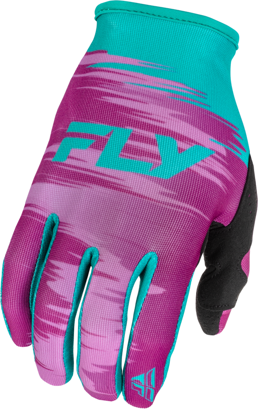 FLY Racing 2026 Youth Girls Lite Gloves Pink/Turquoise