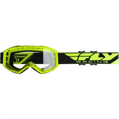 FLY Racing Youth 2020 Focus Goggle - Hi Vis Yellow/Clear Lens