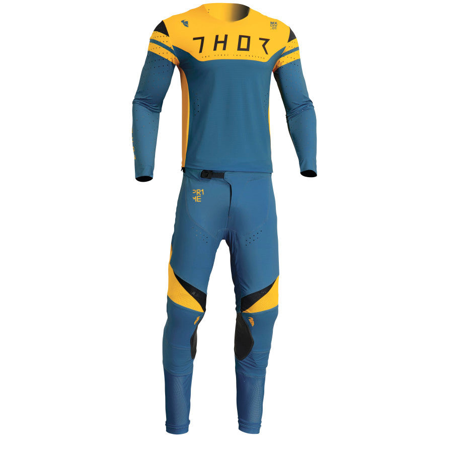 Thor 2023 Prime Rival Jersey Pant Combo Teal/Yellow