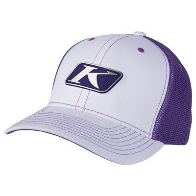 Klim Icon Snap Hat - White Deep Purple
