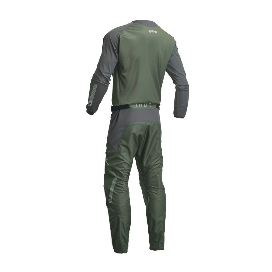 Thor 2024 Terrain Jersey ITB Pant Combo Army/Charcoal