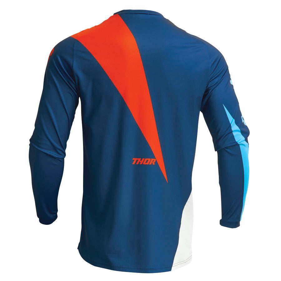 Thor 2023 Sector Edge Jersey Pant Combo Navy/Red Orange
