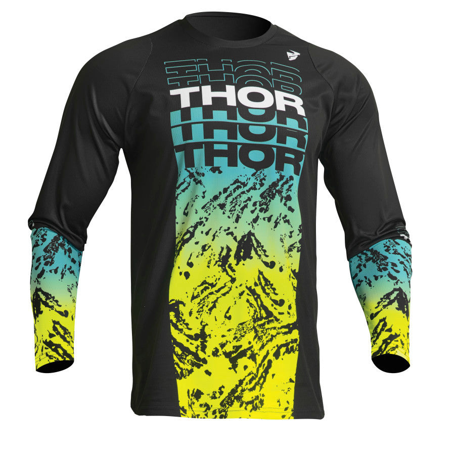 Thor 2023 Youth Sector Atlas Jersey Pant Combo Black/Teal