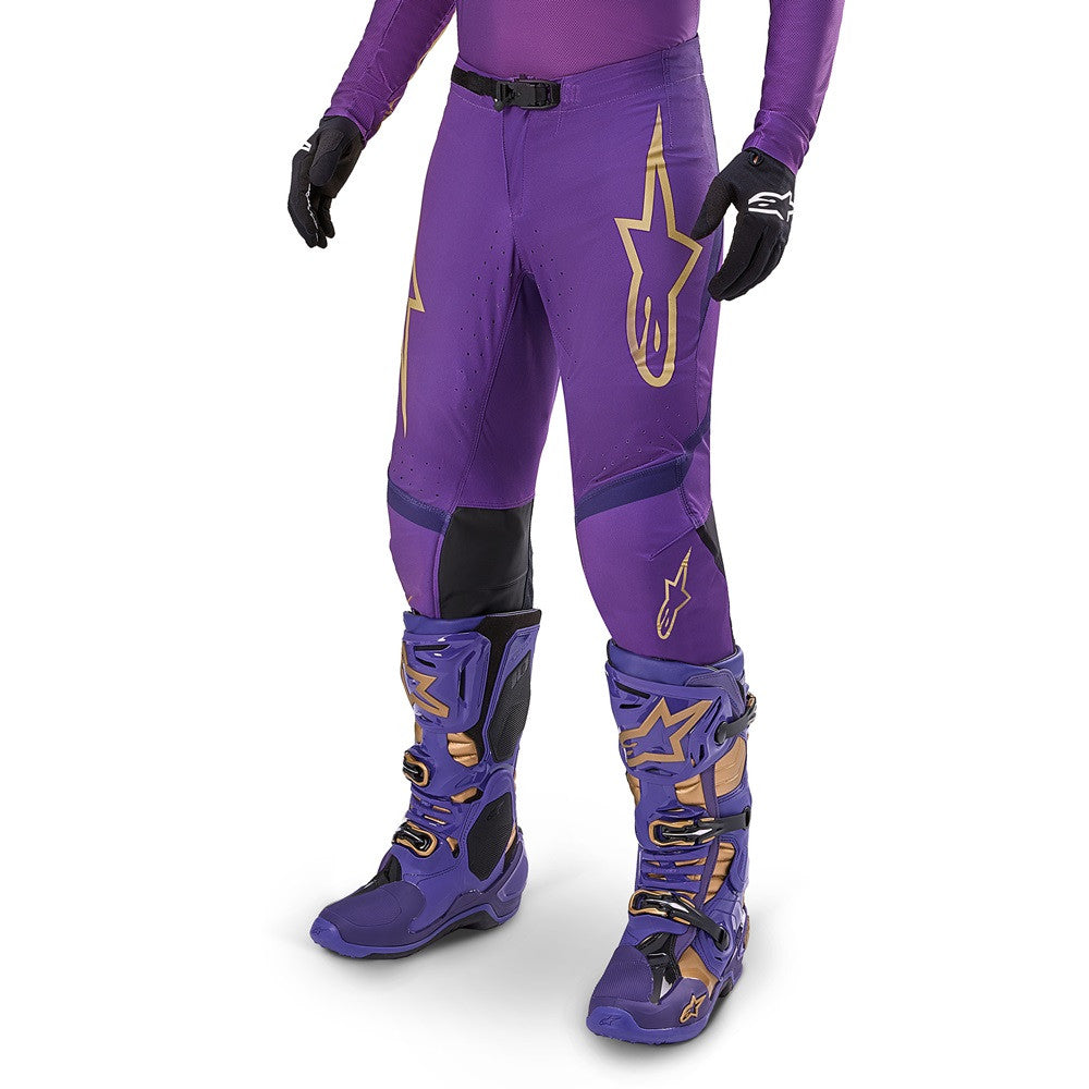 Alpinestars Supertech Champ LE Pant Ultraviolet/Gold/Black