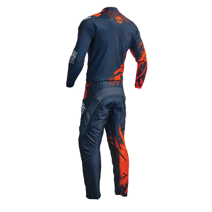 Thor 2023 Youth Sector Gnar Jersey Pant Combo Midnight/Orange
