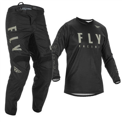 FLY Racing Kinetic Mesh Jersey and Pant Combo Black/White