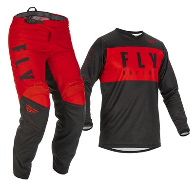 FLY Racing Youth Kinetic Mesh Jersey and Pant Combo Black/White